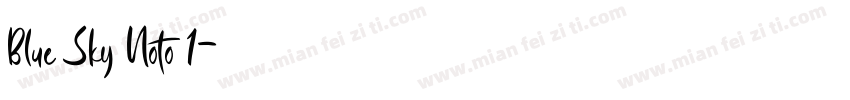 Blue Sky Noto 1字体转换